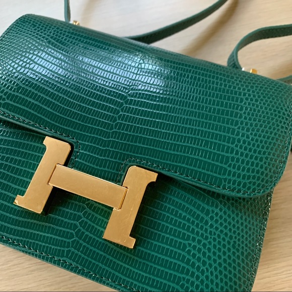 Fashion Classic Leather Purse shoulder bag with lizard pattern - Picture 4 of 6